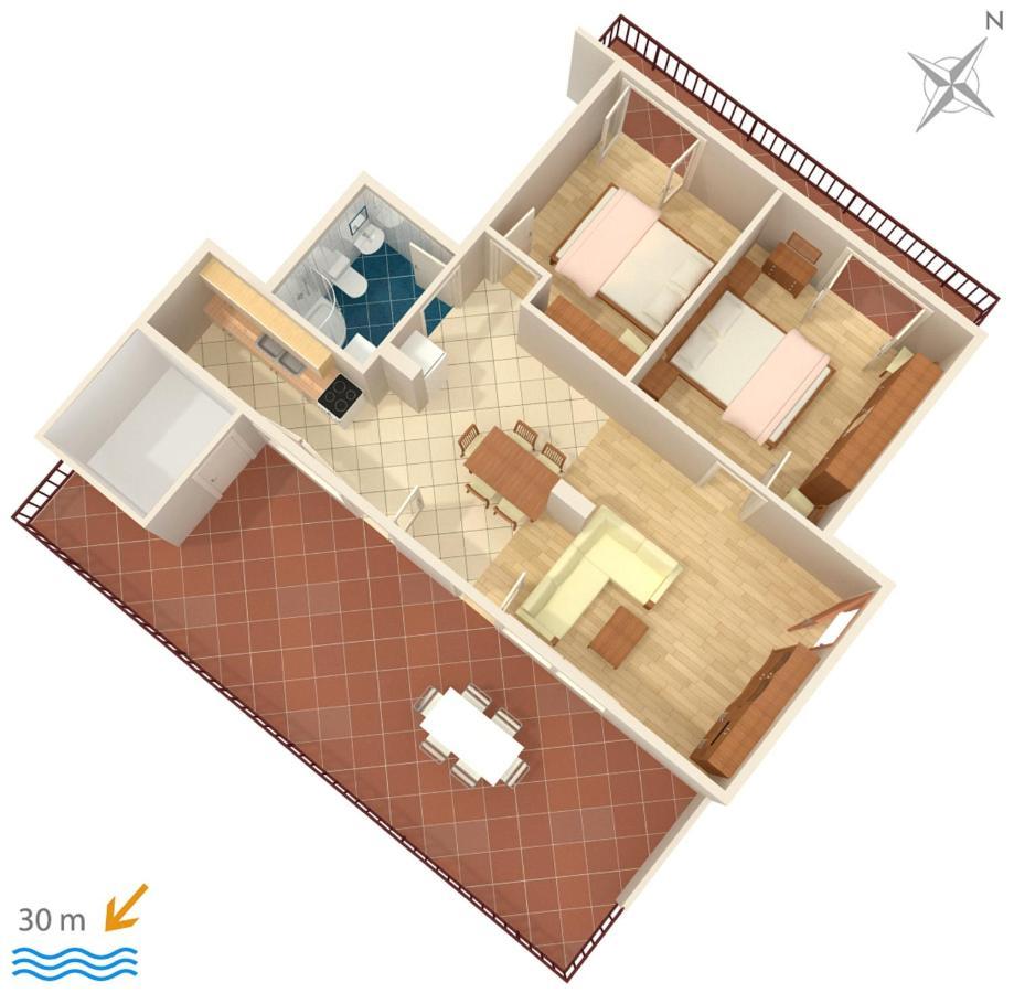 Apartments By The Sea Igrane, Makarska - 311 Esterno foto